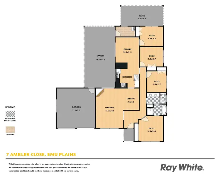 Floorplan of Homely house listing, 7 Ambler Close, Emu Heights NSW 2750