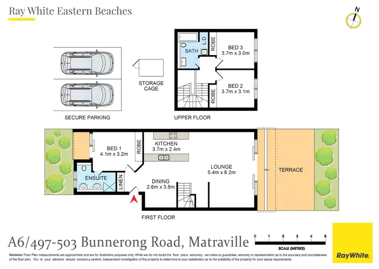 Floorplan of Homely apartment listing, A6/497- 503 Bunnerong Road, Matraville NSW 2036