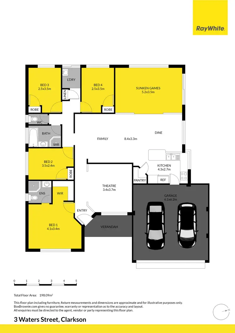 Floorplan of Homely house listing, 3 Waters Street, Clarkson WA 6030