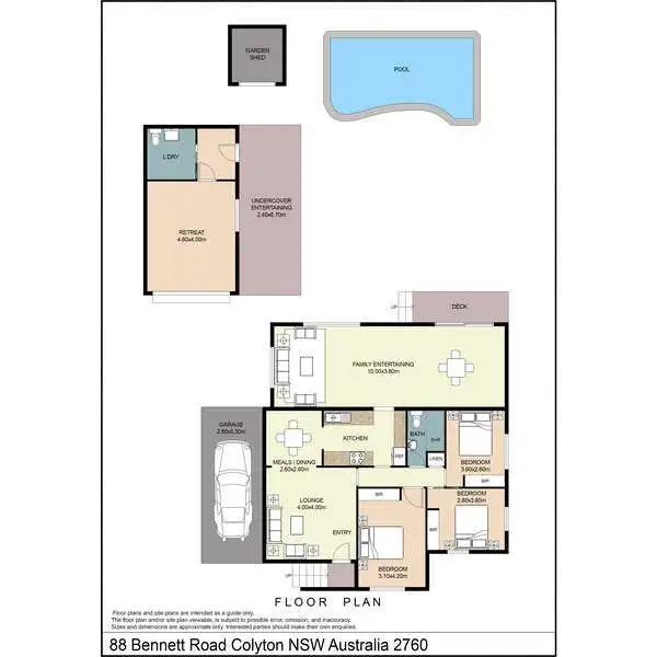 Floorplan of Homely house listing, 88 Bennett Road, Colyton NSW 2760
