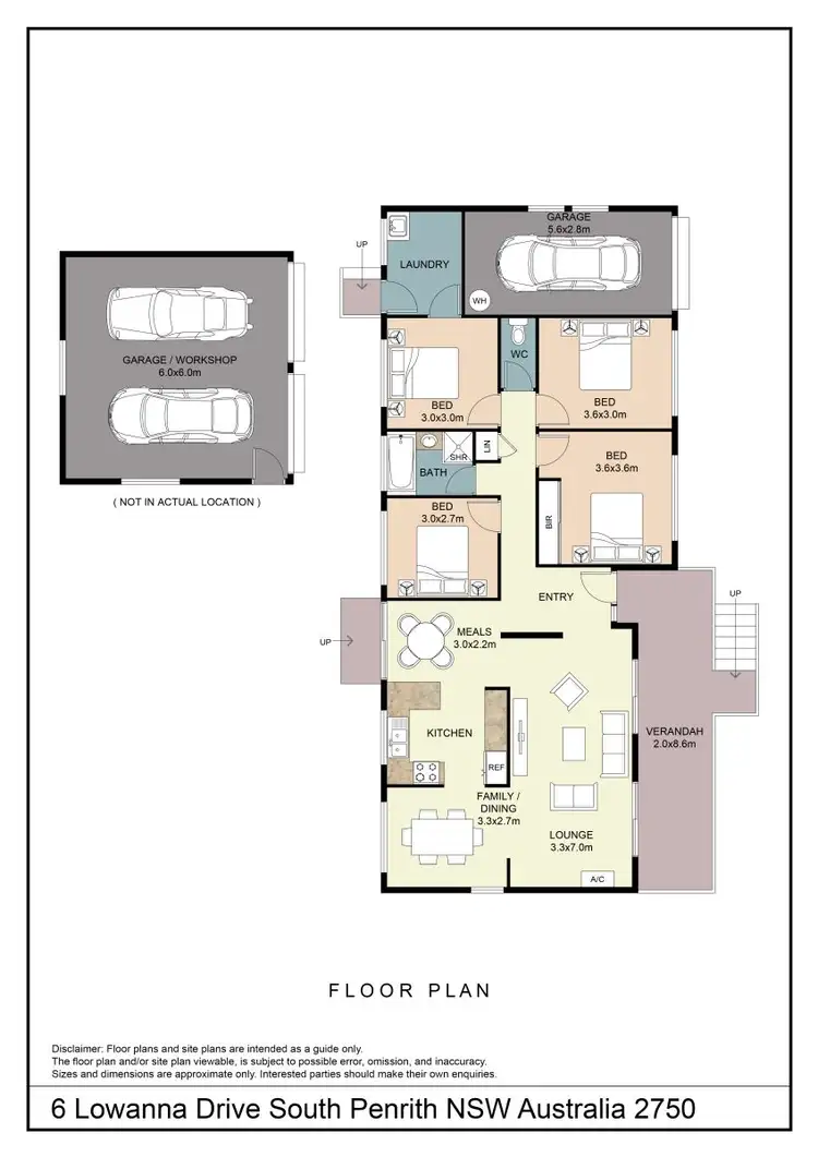 Floorplan of Homely house listing, 6 Lowanna Drive, South Penrith NSW 2750