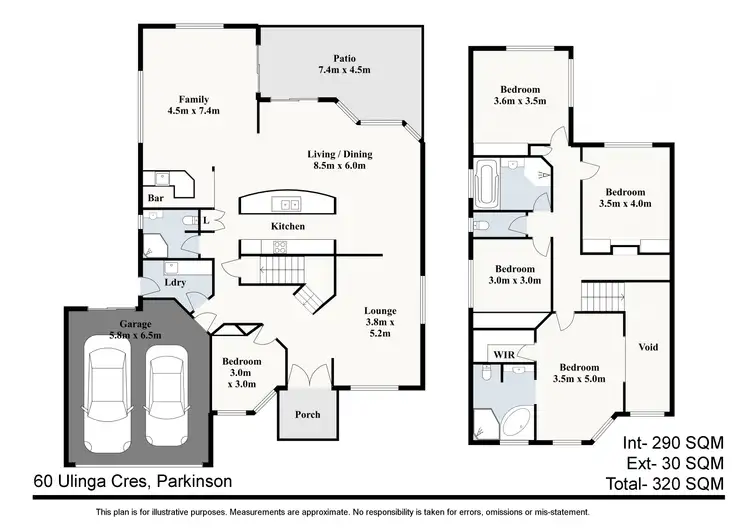 Floorplan of Homely house listing, 60 Ulinga Crescent, Parkinson QLD 4115