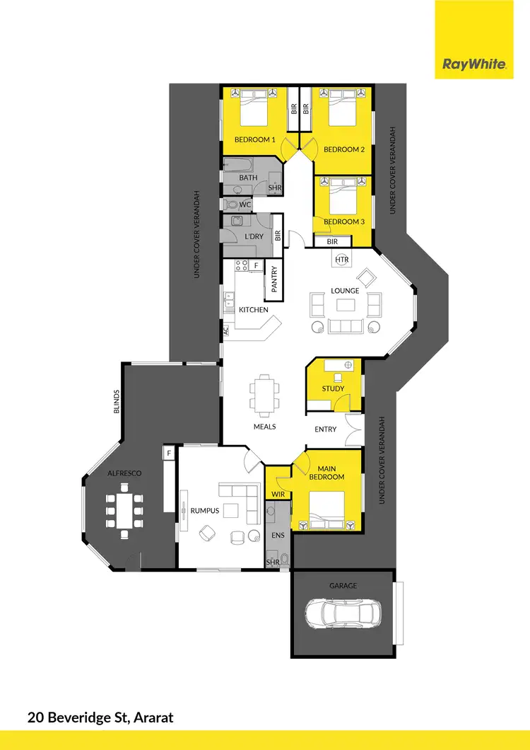 Floorplan of Homely house listing, 20 Beveridge Street, Ararat VIC 3377