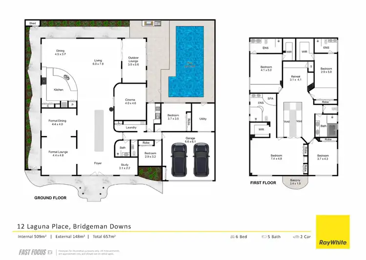 Floorplan of Homely house listing, 12 Laguna Place, Bridgeman Downs QLD 4035