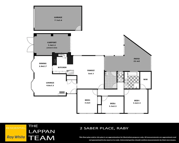 Floorplan of Homely house listing, 2 Sabre Place, Raby NSW 2566