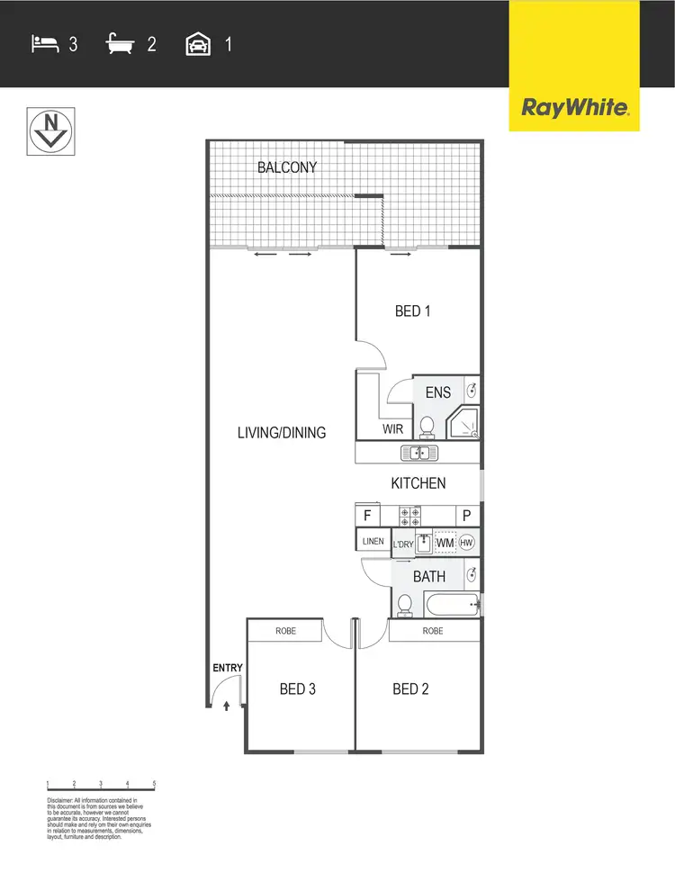 Floorplan of Homely apartment listing, 2C/17 Uriarra Road, Queanbeyan NSW 2620