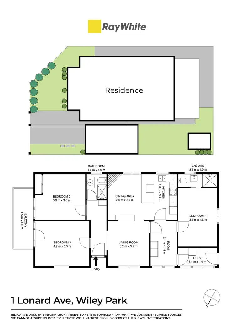 Floorplan of Homely house listing, 1 Lonard Avenue, Wiley Park NSW 2195