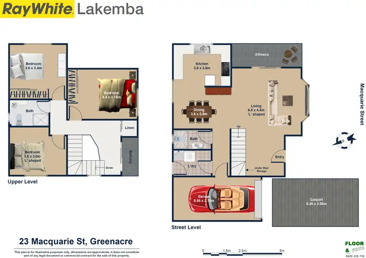 Floorplan of Homely house listing, 23 Macquarie Street, Greenacre NSW 2190