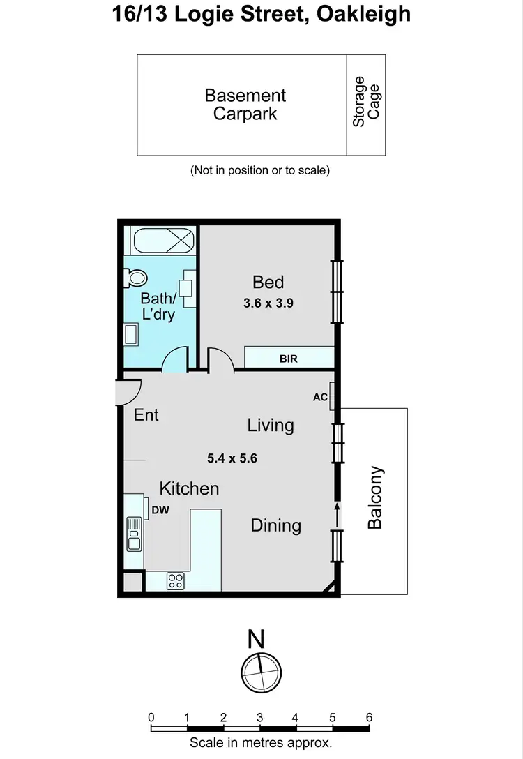 Floorplan of Homely apartment listing, 16/13 Logie Street, Oakleigh VIC 3166