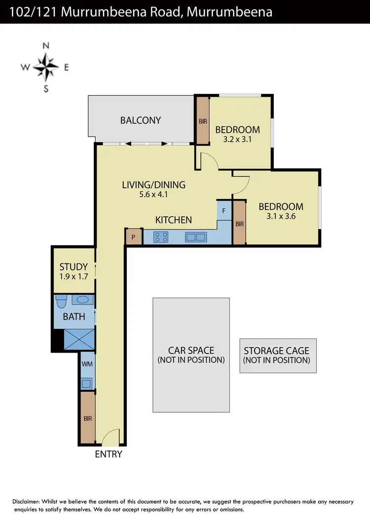 Floorplan of Homely apartment listing, 102/121 Murrumbeena Road, Murrumbeena VIC 3163