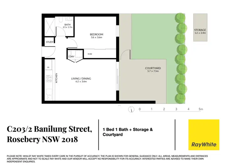 Floorplan of Homely apartment listing, C203/2 Banilung Street, Rosebery NSW 2018