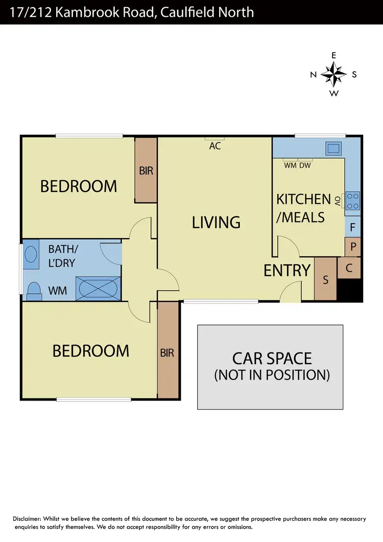 Floorplan of Homely apartment listing, 17/212 Kambrook Road, Caulfield VIC 3162