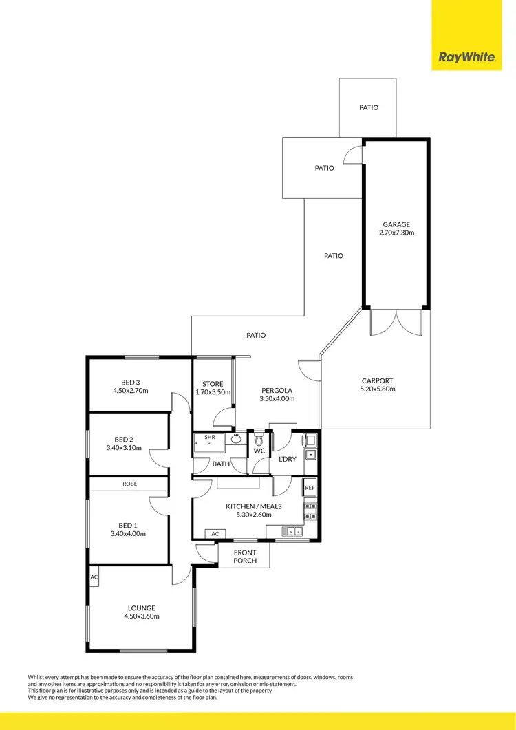 Floorplan of Homely house listing, 44 Kanbara Street, Flinders Park SA 5025