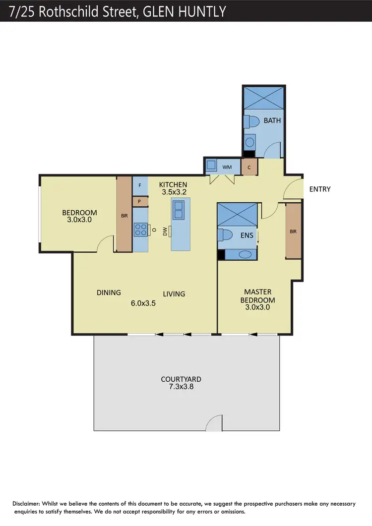 Floorplan of Homely apartment listing, 7/25 Rothschild Street, Glen Huntly VIC 3163