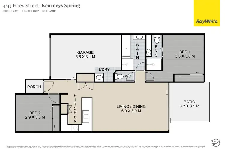 Floorplan of Homely unit listing, 4/43 Hoey Street, Kearneys Spring QLD 4350