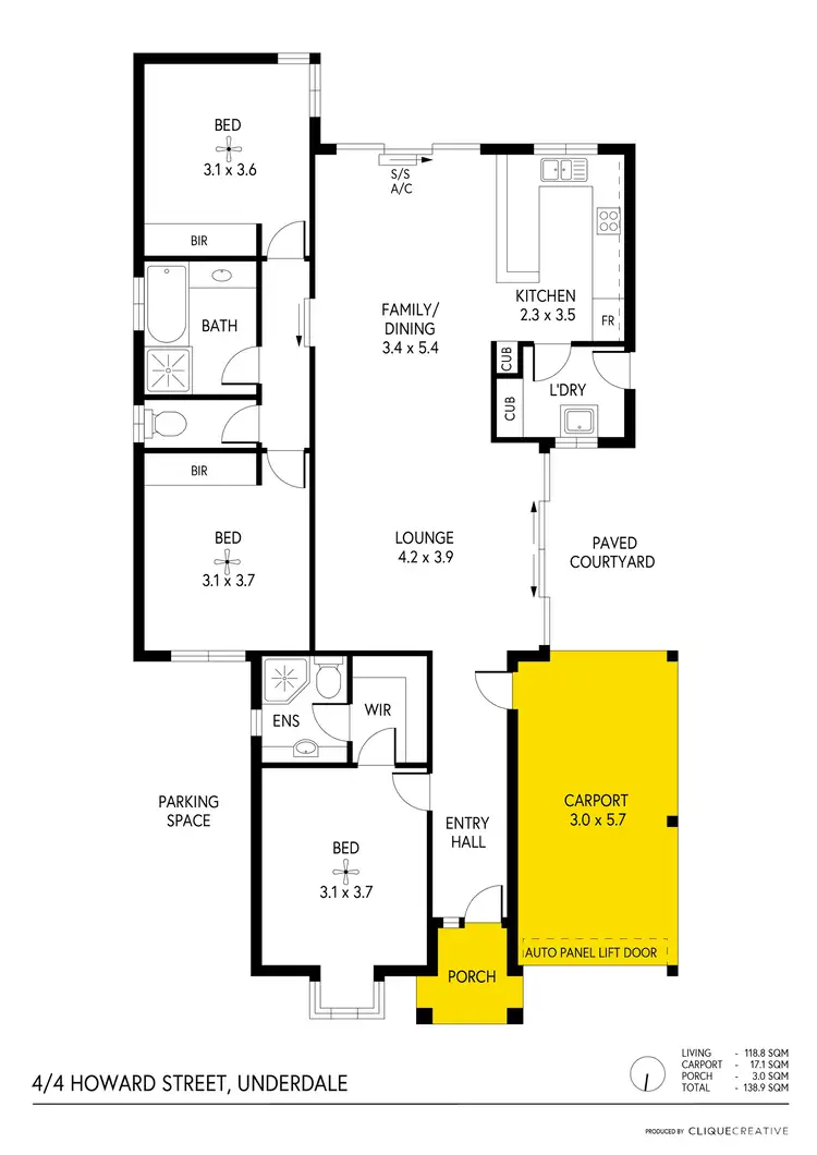 Floorplan of Homely house listing, 4/4 Howard Street, Underdale SA 5032