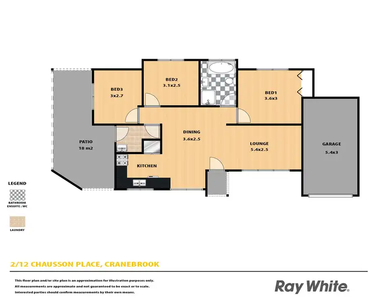 Floorplan of Homely house listing, 2/12 Chausson Place, Cranebrook NSW 2749