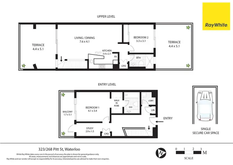 Floorplan of Homely apartment listing, 323/268 Pitt Street, Waterloo NSW 2017