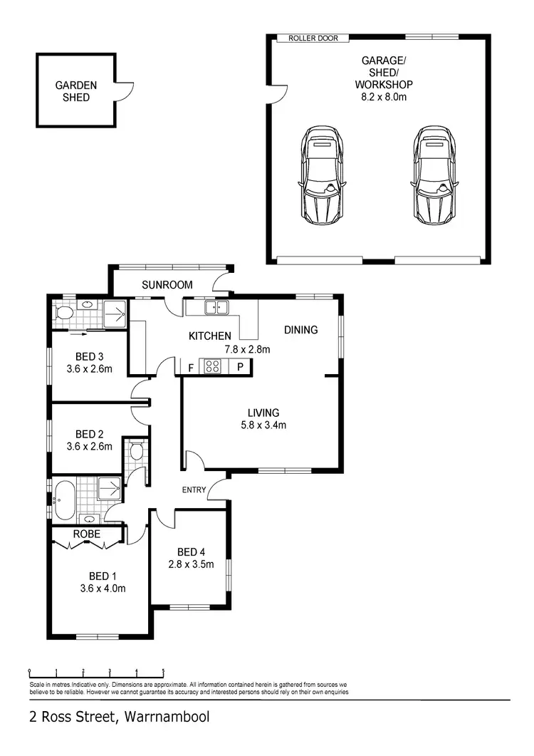 Floorplan of Homely house listing, 2 Ross Street, Warrnambool VIC 3280