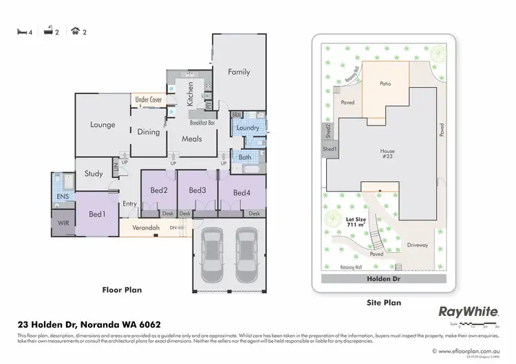 Floorplan of Homely house listing, 23 Holden Drive, Noranda WA 6062