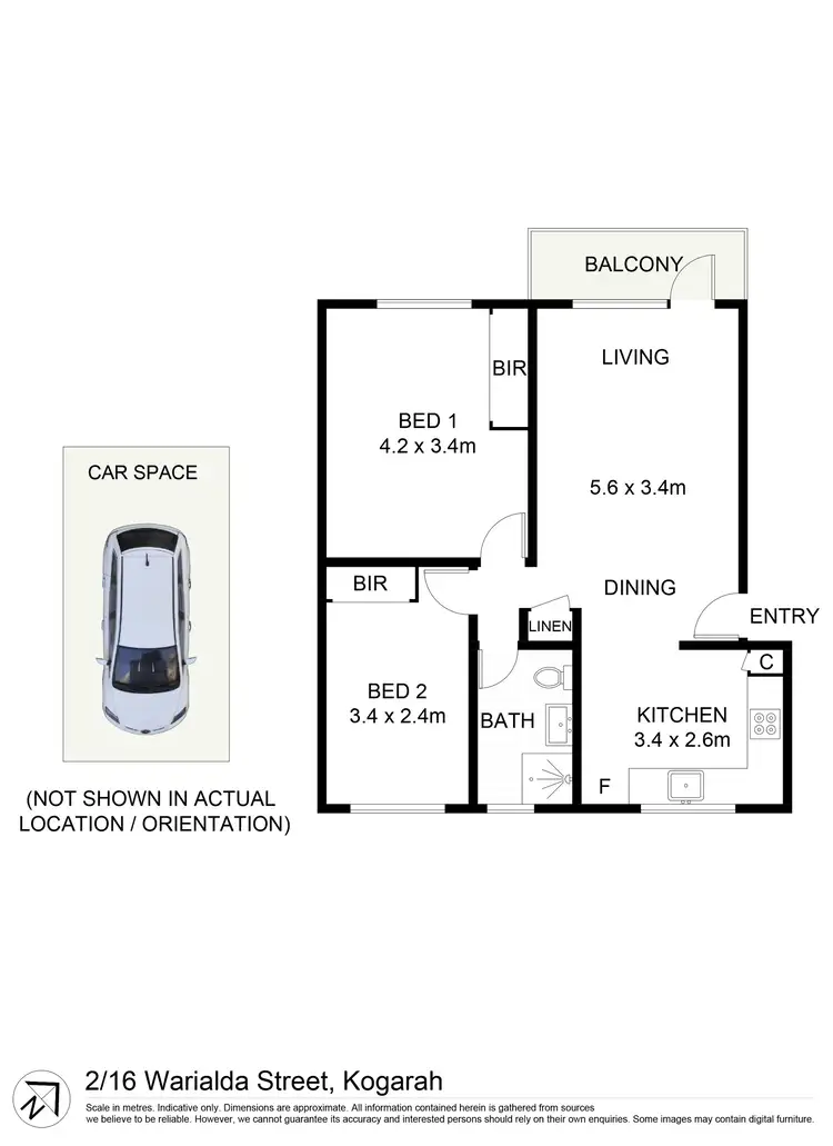 Floorplan of Homely unit listing, 2/16-20 Warialda Street, Kogarah NSW 2217