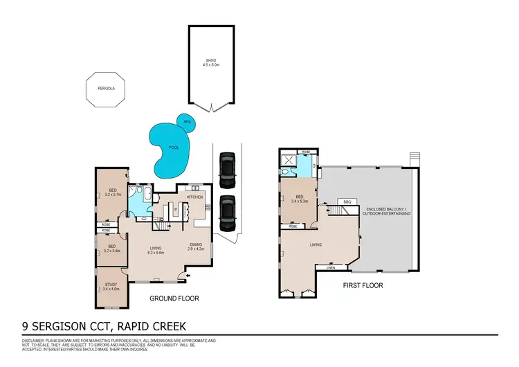 Floorplan of Homely house listing, 9 Sergison Circuit, Rapid Creek NT 810