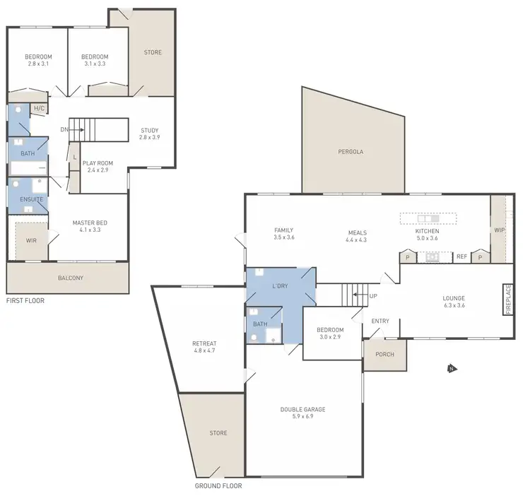 Floorplan of Homely house listing, 6 Yenda Court, Hoppers Crossing VIC 3029