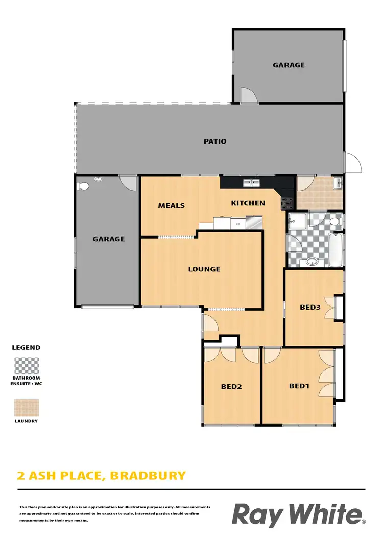 Floorplan of Homely house listing, 2 Ash Place, Bradbury NSW 2560