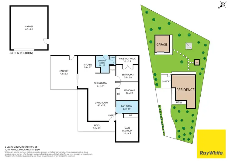 Floorplan of Homely house listing, 2 Leahy Court, Rochester VIC 3561
