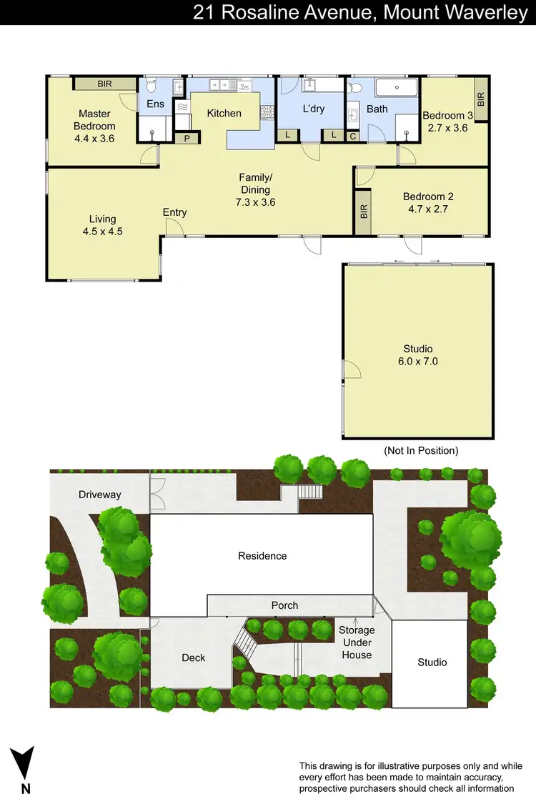 Floorplan of Homely house listing, 21 Rosaline Avenue, Mount Waverley VIC 3149