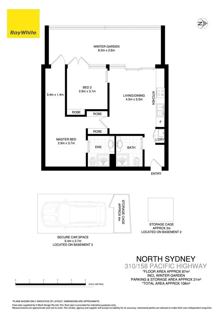 Floorplan of Homely apartment listing, 310/156-158 Pacific Highway, North Sydney NSW 2060