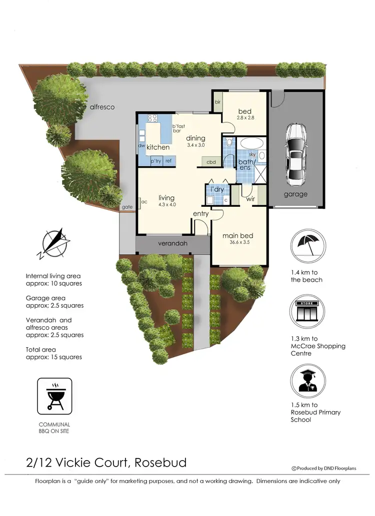 Floorplan of Homely house listing, 2/12 Vickie Court, Rosebud VIC 3939