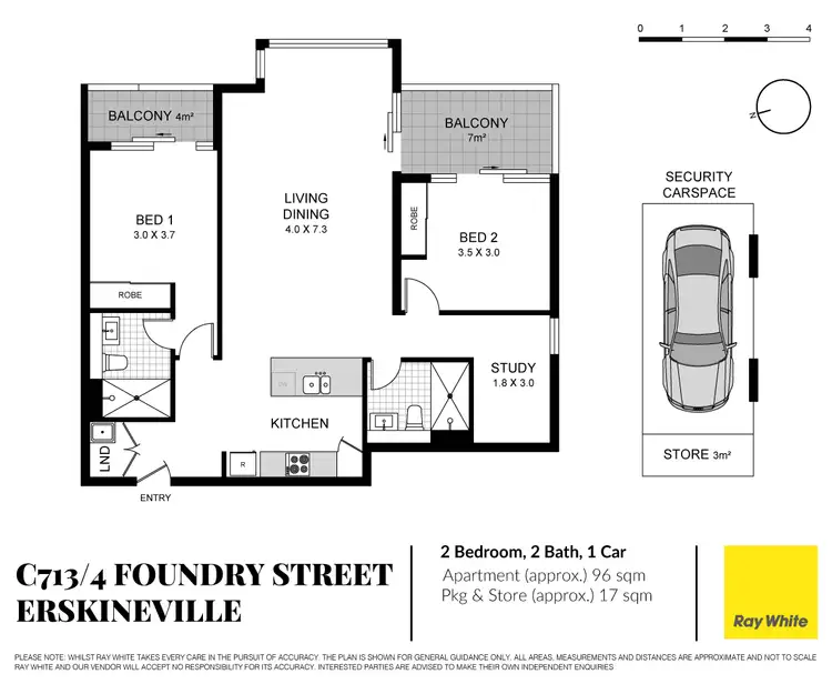 Floorplan of Homely apartment listing, C713/4 Foundry Street, Erskineville NSW 2043