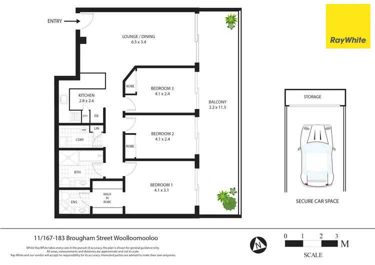 Floorplan of Homely apartment listing, 11/167-183 Brougham Street, Woolloomooloo NSW 2011