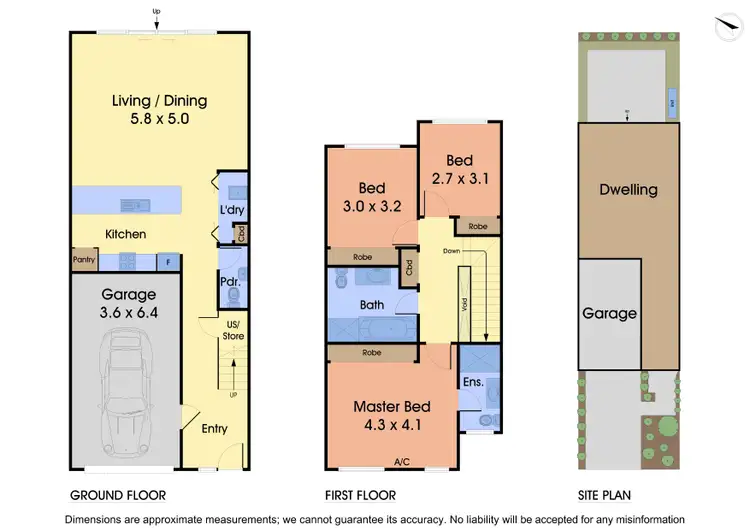 Floorplan of Homely townhouse listing, 9 Grove Way, Wantirna South VIC 3152