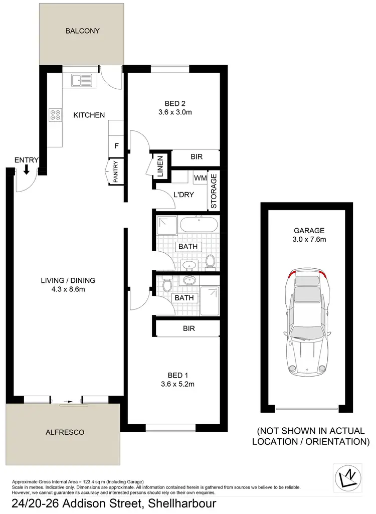 Floorplan of Homely unit listing, 24/20-26 Addison Street, Shellharbour NSW 2529