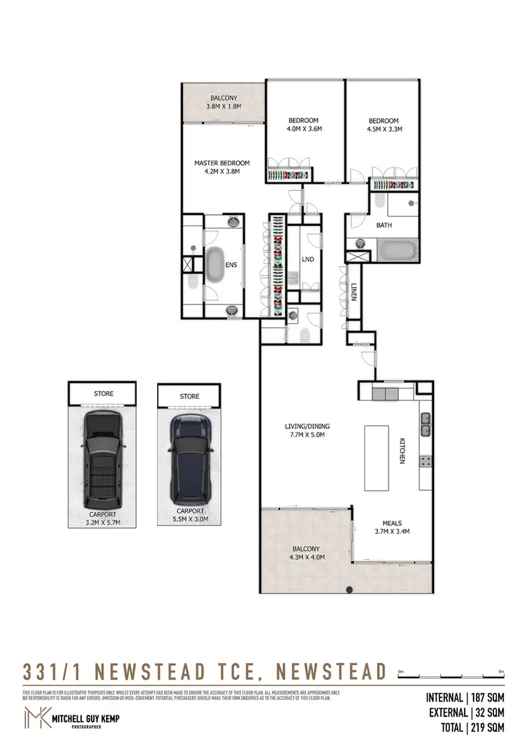 Floorplan of Homely apartment listing, 331/1 Newstead Terrace, Newstead QLD 4006