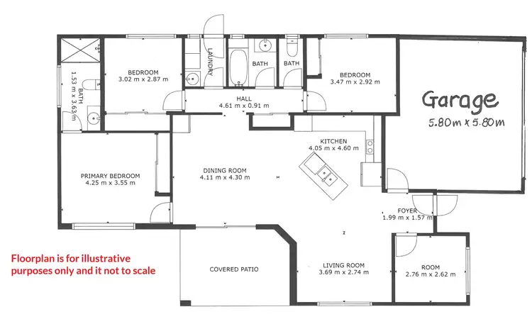 Floorplan of Homely house listing, 43 Timberlea Drive East, Bentley Park QLD 4869