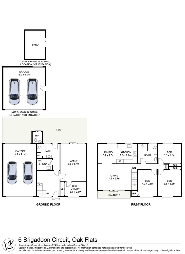 Floorplan of Homely house listing, 6 Brigadoon Circuit, Oak Flats NSW 2529