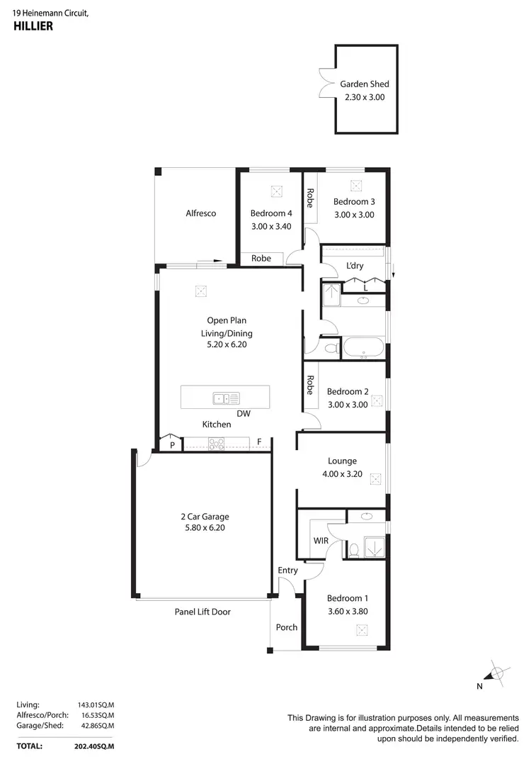Floorplan of Homely house listing, 19 Heinemann Circuit, Hillier SA 5116