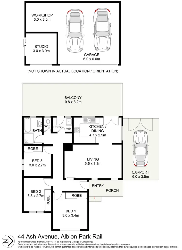 Floorplan of Homely house listing, 44 Ash Avenue, Albion Park Rail NSW 2527