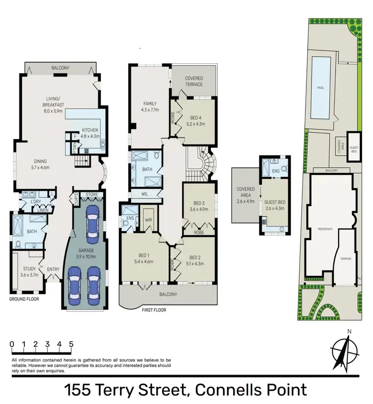 Floorplan of Homely house listing, 155 Terry Street, Connells Point NSW 2221