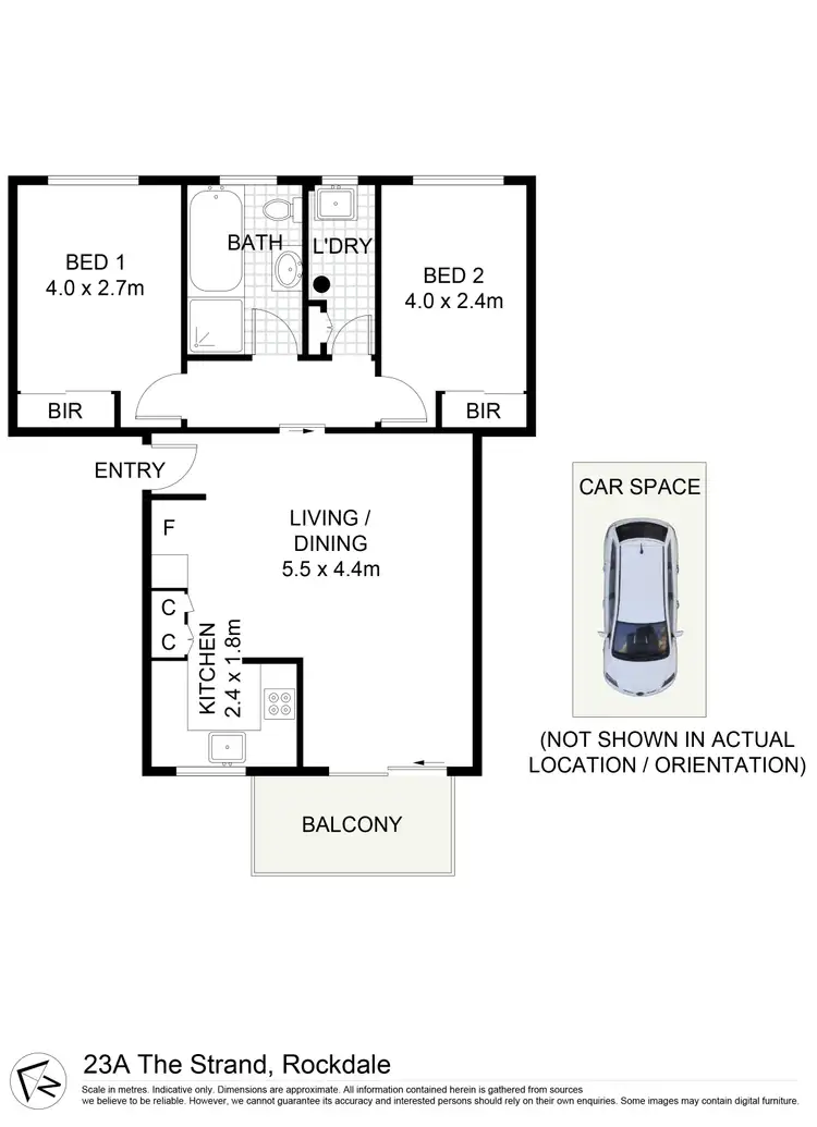 Floorplan of Homely unit listing, 4/23A The Strand, Rockdale NSW 2216
