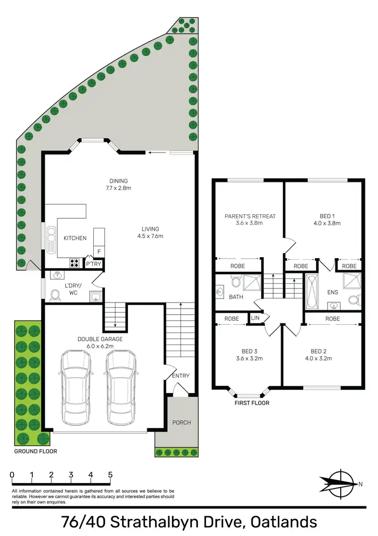 Floorplan of Homely townhouse listing, 76/40 Strathalbyn Drive, Oatlands NSW 2117