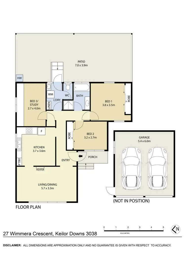 Floorplan of Homely house listing, 27 Wimmera Crescent, Keilor Downs VIC 3038