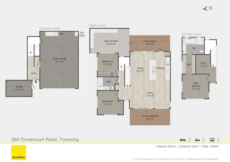 Floorplan of Homely house listing, 38A Dovercourt Road, Toowong QLD 4066