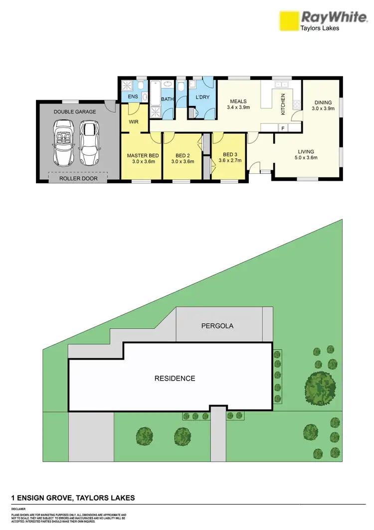 Floorplan of Homely house listing, 1 Ensign Grove, Taylors Lakes VIC 3038