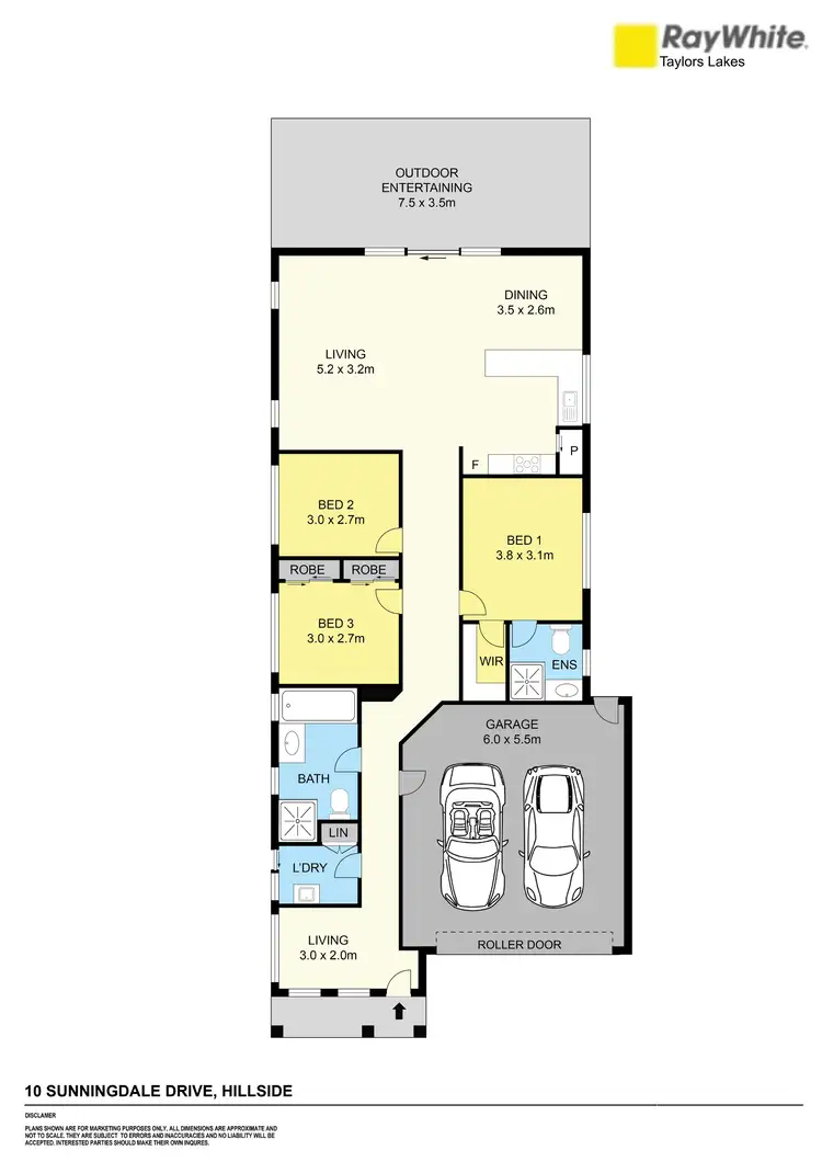 Floorplan of Homely house listing, 10 Sunningdale Drive, Hillside VIC 3037
