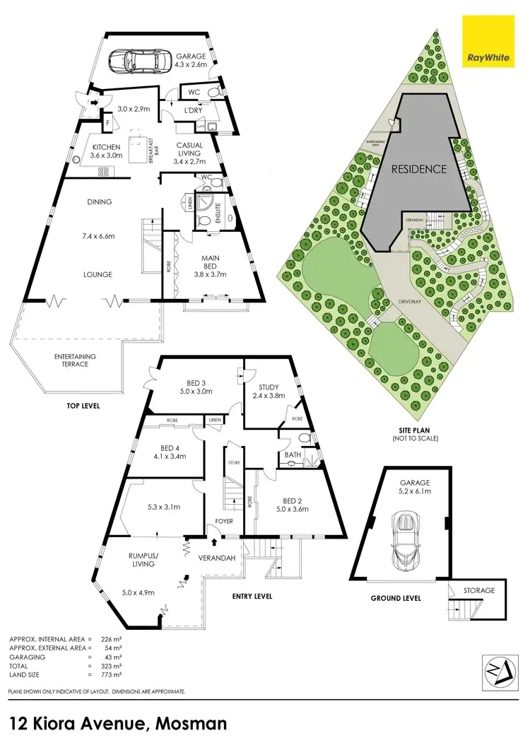 Floorplan of Homely house listing, 12 Kiora Avenue, Mosman NSW 2088