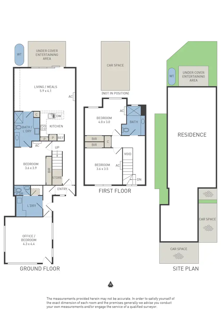 Floorplan of Homely townhouse listing, 1 & 9/169-171 Princes Highway, Werribee VIC 3030